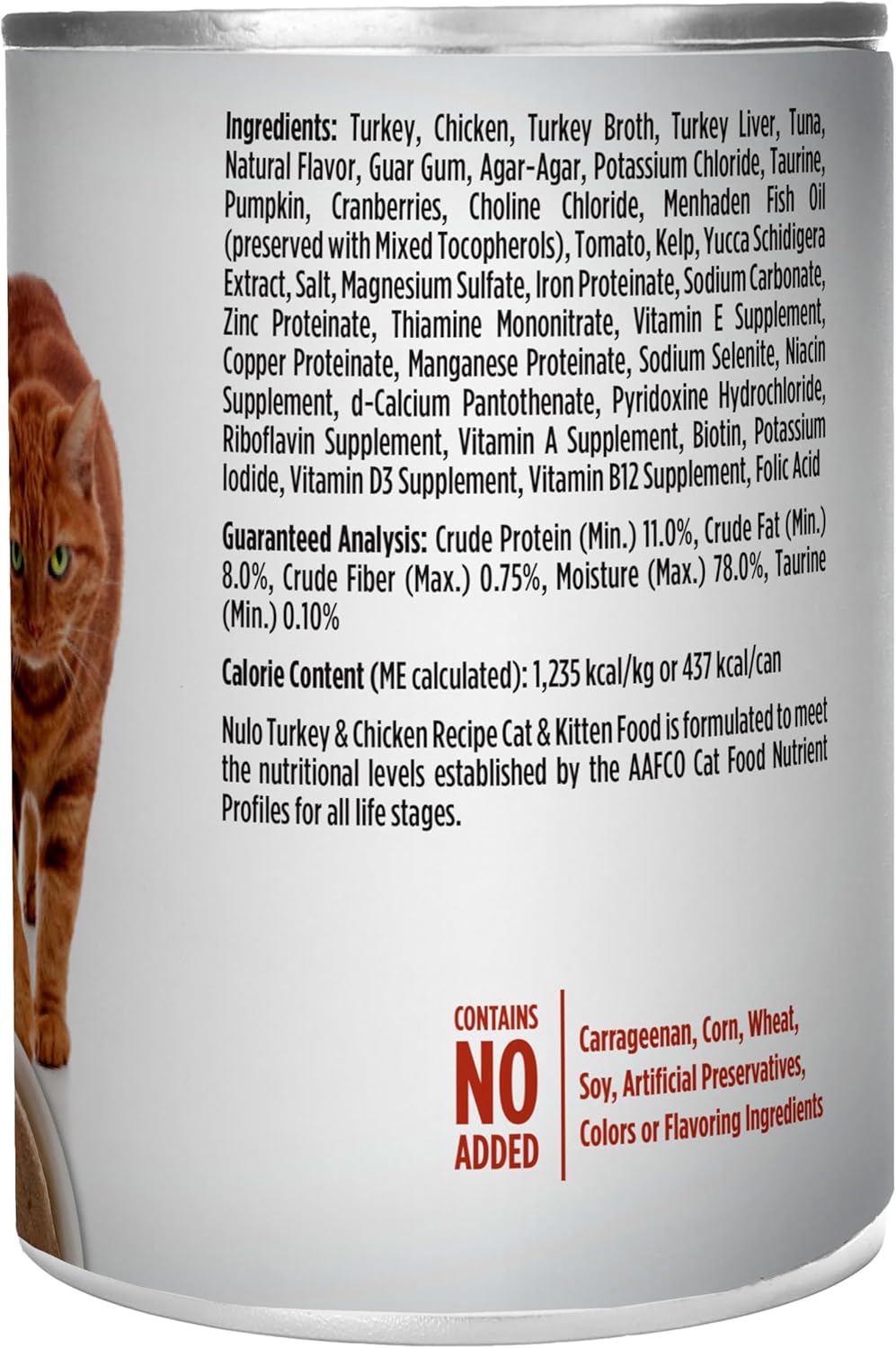 Nulo Turkey & Chicken Recipe Pate Wet Canned Cat Food, 12.5 Ounce (Pack of 12)