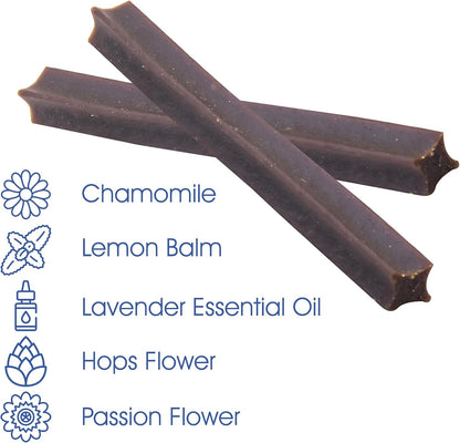 Get Naked Calming Dental Sticks for Dogs – Grain-Free Chicken Flavor, Anxiety Relief with Chamomile, Passion Flower, No CBD, Tartar Control, Gluten-Free – Small Sticks 6.2 oz Bag