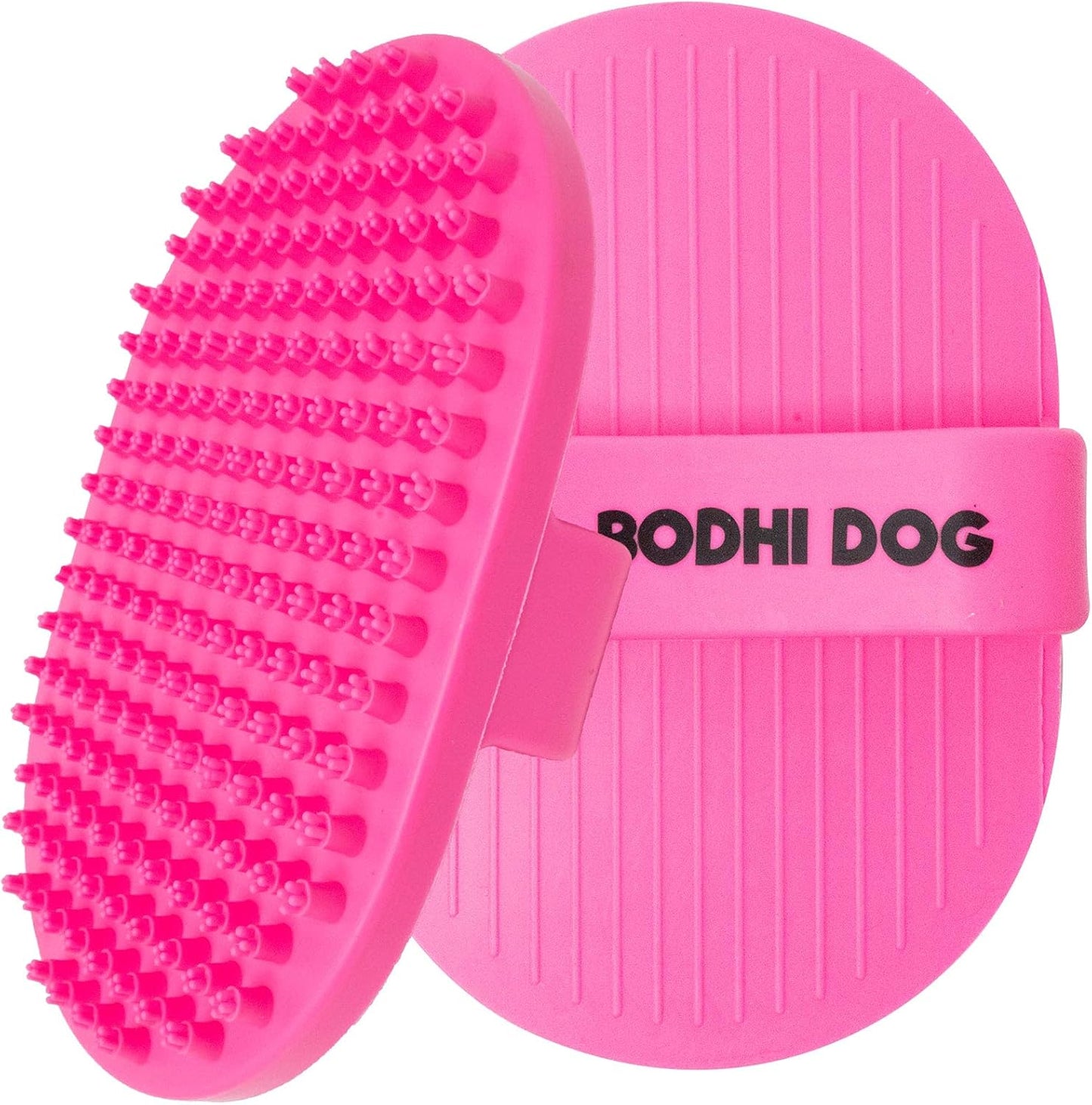 Bodhi Dog Shampoo Brush - Pet Grooming & Bath Supplies for Dogs and Cats - Bath Brush for Long & Short Hair - Premium Scrubber for Shower, Bathing & Massage (Two Pack, Pink)