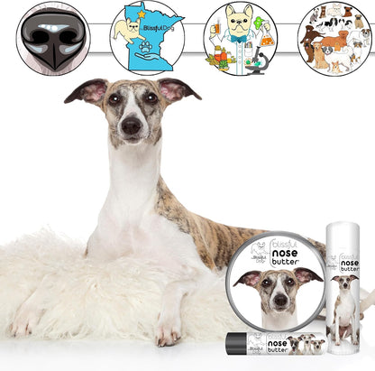 The Blissful Dog Whippet Unscented Nose Butter - Dog Nose Butter, 8 Ounce