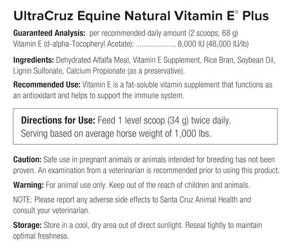 Ultracruz Equine Natural Vitamin E® Plus, 25 lb