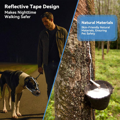 Dog Muzzle for Large Dogs, Breathable Basket Muzzles for Small, Medium and X-Large Aggressive Dog, Allows Panting Drinking, Suitable for Grooming Trimming Training (1, Blacks)