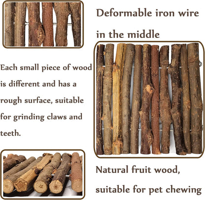 Hamiledyi 11.8 x 6.7 Inches Wooden Reptile Hideout Bearded Dragon Bendy Bridge Climbing Ladder Hiding Hut Reptiles Hide Cave Habitat Decor for Lizards Gecko Spiders Snakes Tortoise(Medium)