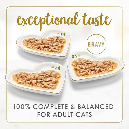 Purina Fancy Feast Gravy Lovers Poultry and Beef Grilled Gourmet Wet Cat Food Variety Pack - (Pack of 24) 3 oz. Cans