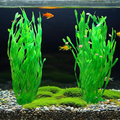 25.98 Inch Tall Aquarium Plants – Large Lifelike Artificial Fish Tank Decorations, 2 Pcs Fish Tank Plants Plastic，Durable & Safe for Freshwater/Saltwater Aquariums (Green (Style B))