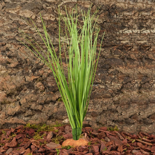 Fake Green Grass Plants, Reptile Plants for Terrarium, Bearded Dragon Tank Accessories Habitat Decor fit Crested Gecko Leopard Lizard Chameleon Ball Python Snake