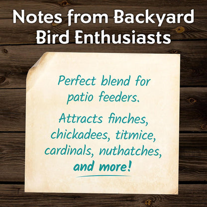 Morning Song Clean & Free No Mess Wild Bird Seed – 12 lb. Shell-Free Bird Food Blend with Sunflower Chips, Peanuts & Canary Seed – No Waste Bird Food for Outside Feeders