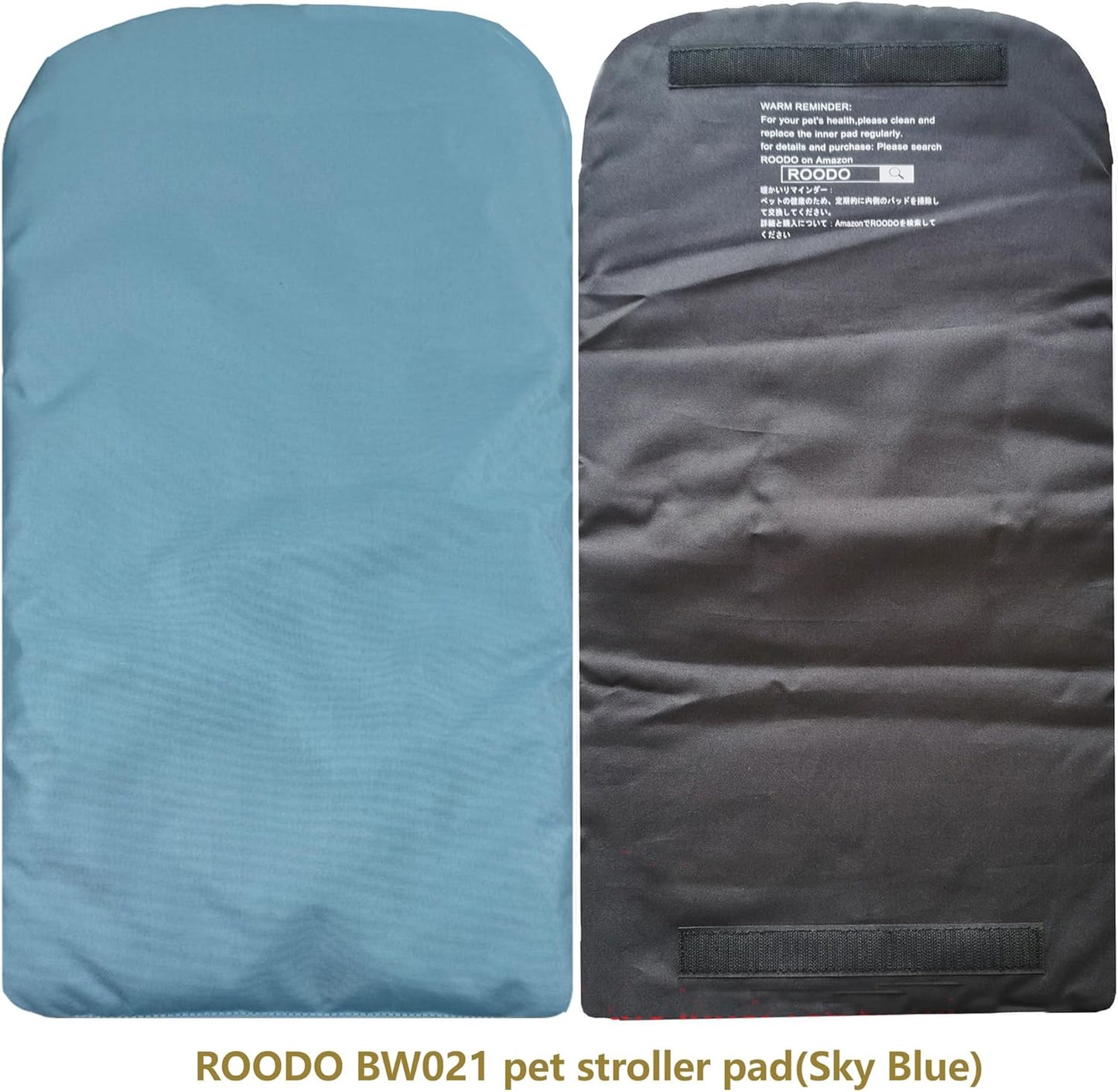 ROODO Pet Stroller Inner Pad for Exclusive Use,Original,Replaceable,Easy to Clean,Set of 3 pc(Sky Blue) - Pawvie