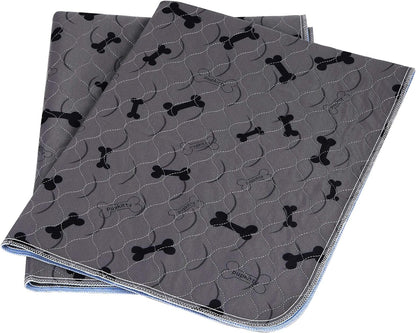 Washable Dog Pee Pads with Free Grooming Gloves,Non Slip Dog Mats with Great Urine Absorption,Reusable Puppy Pee Pads for Whelping,Potty,Training,Playpen