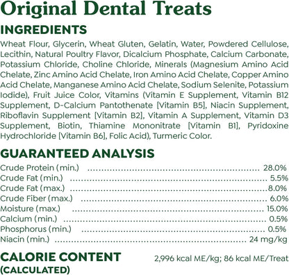 Greenies Original Regular Dental Dog Treats, 27 oz. Pack (27 Treats)