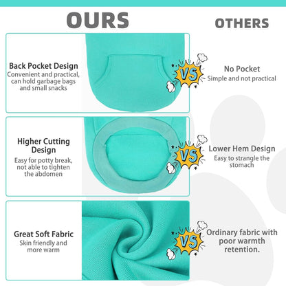 KOOLTAIL Basic Dog Hoodie - Soft & Warm Dog Hoodie Sweater with Leash Hole and Pocket, Dog Winter Coat, Cold Weather Clothes Sweatshirt for Small Medium Large Dogs Puppy Cat Boys Girls Lake Blue SM