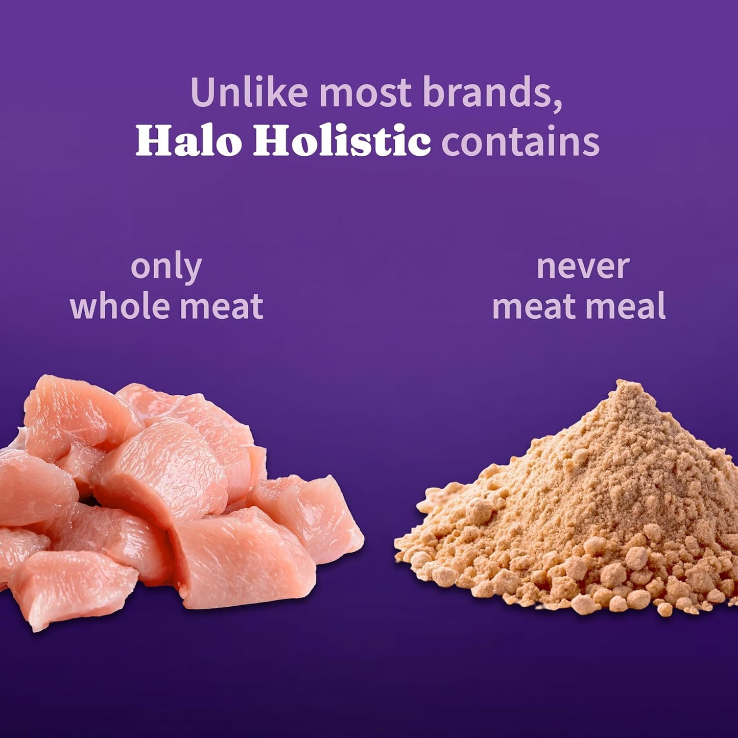 Halo Holistic Cage Free Chicken Cat Food, Healthy Grains Dry Cat Food, Complete Digestive Health, Kibble for Adult Cats, 10 lb Bag