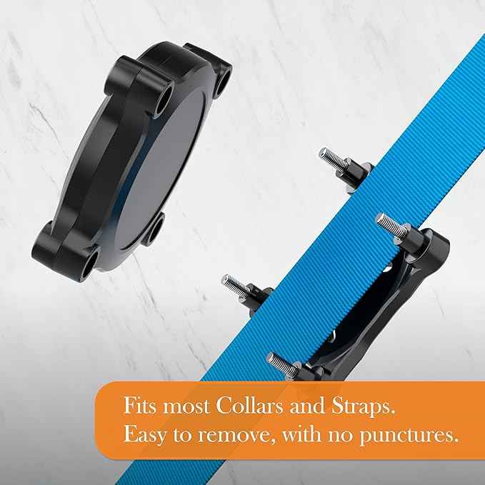 PAWBLEFY Personalized airtag Dog Collar Holder - Waterproof Ultra Durable Compatible with Apple air tag for Dogs & Cats - fits All Collar Width