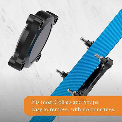 PAWBLEFY Personalized airtag Dog Collar Holder - Waterproof Ultra Durable Compatible with Apple air tag for Dogs & Cats - fits All Collar Width