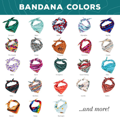 Wilderdog Dog Bandana with Lightweight Quick Drying Poly-Blend Mesh Material in Barnaget