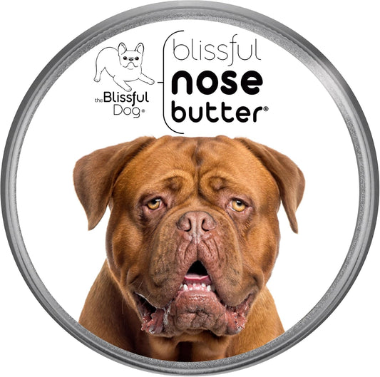 The Blissful Dog Dogue De Bordeaux Nose Butter, Versatile Dog Nose Balm for Dry Nose, Handcrafted Nose Moisturizer, Easy-to-Apply Dog Essentials, Unscented, 2 oz.