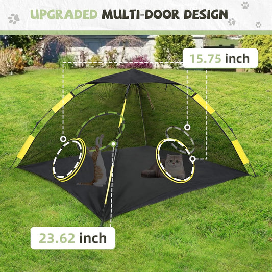 Outdoor Cat Enclosures for Indoor Cats, Outdoor Cat Tent with Tunnel for Multiple Cats, Cat Playpen for Pet Kitty Rabbits Ferrets Puppy and Other Small Animals, (Styles 1)