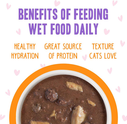 Weruva B.F.F. OMG - Best Feline Friend Oh My Gravy!, Tuna & Salmon Start Me Up with Tuna & Salmon, 5.5oz Can (Pack of 8)