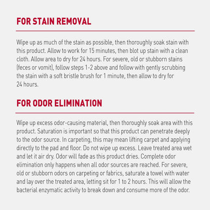 Nature's Miracle Advanced Dog Stain and Odor Eliminator Foam, Severe Mess Enzymatic Formula, 17.5 oz, 6 pack