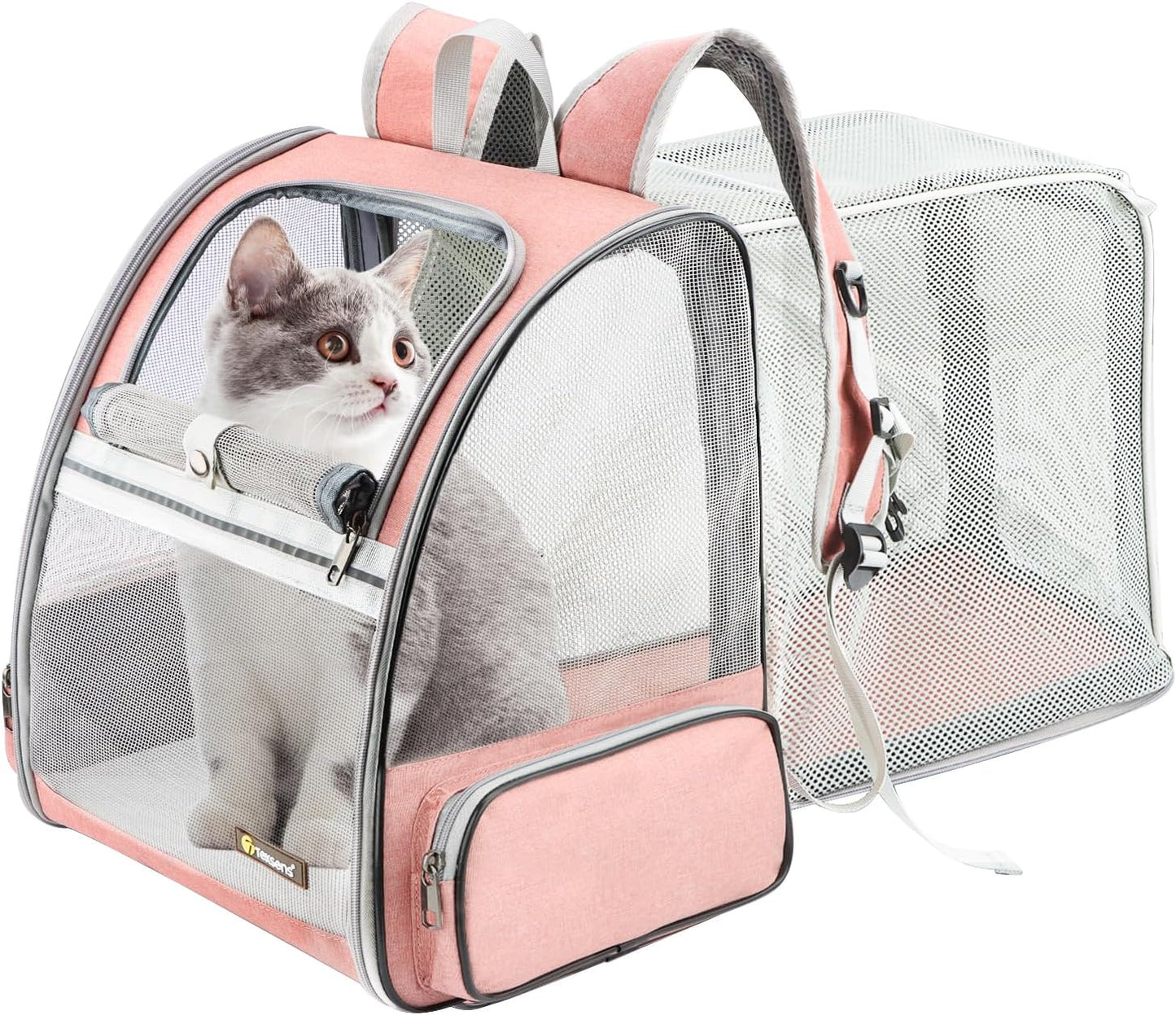 Texsens Innovative Traveler Bubble Backpack Pet Carriers with Upgraded Breathable & Expandable Tent for Cats and Dogs - Pawvie