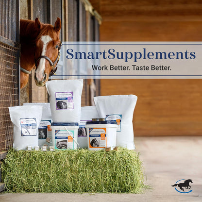 SmartCalm Ultra Pellets | Calming Horse Supplements | with No Added Herbs or Sugar | Equine Supplement | Helps Minimize Excessive Skittishness | 56 Servings | 7.5 lb Bag