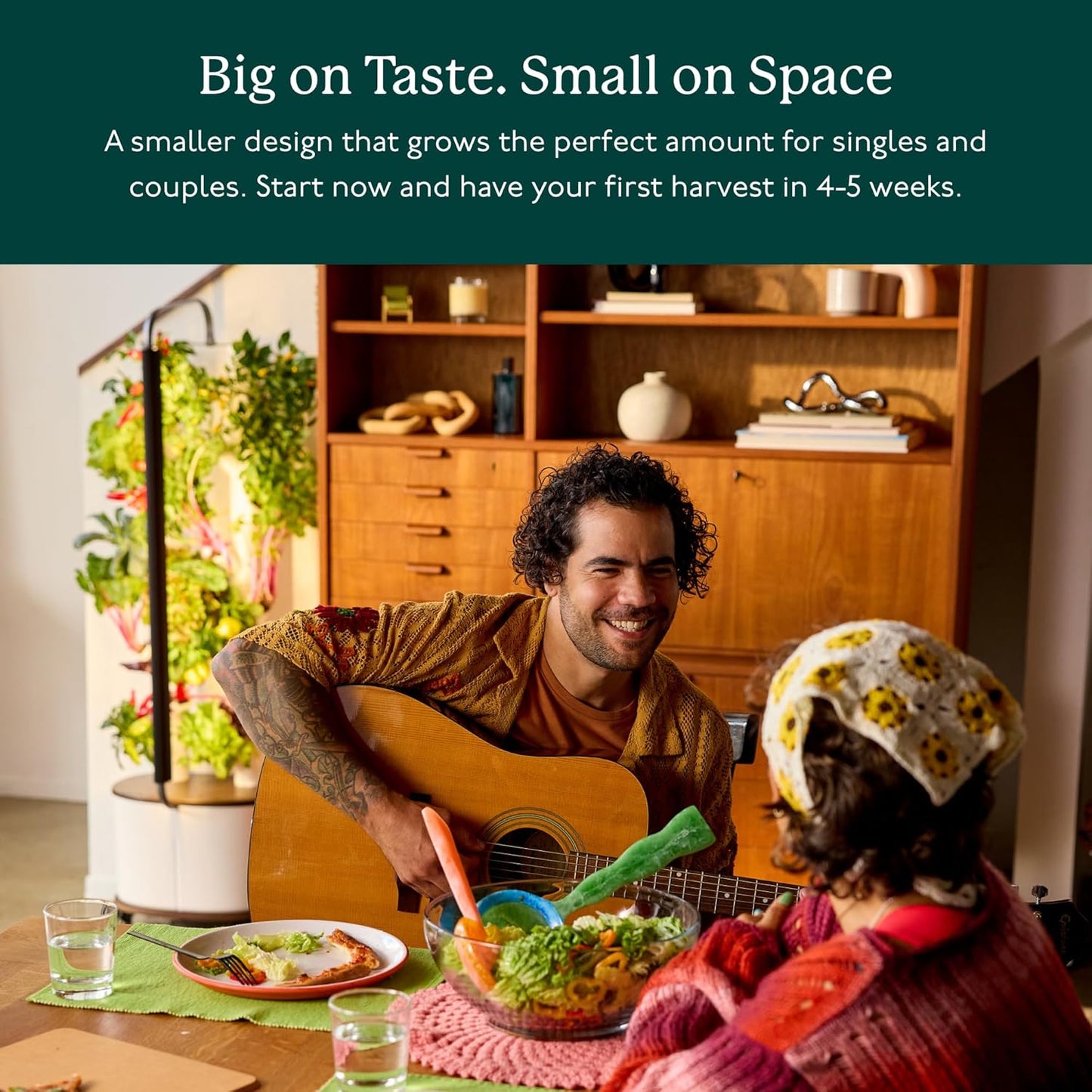 Gardyn Studio Hydroponics Growing System Kit & Vertical Indoor Garden Planter | Smart Herb Garden | Includes 16 Non-GMO Indoor Plants, Herbs, Vegetables & LED Grow Light for Your Home Gardening System