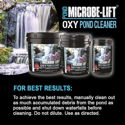 MICROBE-LIFT OPCSM Oxy Pond Cleaner Treatment for Ponds, Fountains, and Water Gardens, Deep Cleans Light to Heavy Debris on Rocks, Waterfalls, and Planters, 2 Pounds