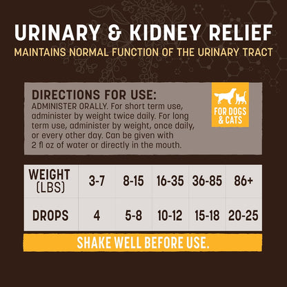 Earth Animal Herbal Remedies | Urinary and Kidney Relief | 2 fl oz