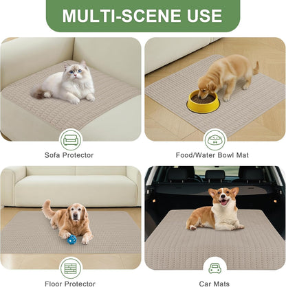 Washable Pee Pads for Dogs, 2 Pack Reusable Puppy Pads Dog Pads, Non-Slip Dog Pee Pads, Leakproof Pet Pee Pads Wee Wee Pads for Dogs. (Brown, 36"x40"(Pack of 2))