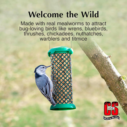 C&S Mealworm Suet Nuggets, for Wild Birds, 27 Ounces