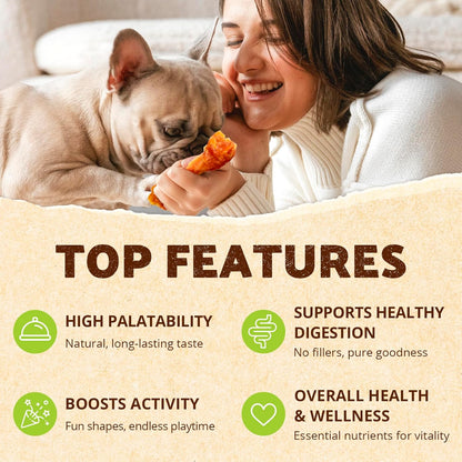 Afreschi Turkey Tendon Variety Pack (M) 10 oz, USA-Sourced Turkey Tendon, All Natural Puppy Chew, Hypoallergenic, Rawhide Alternative