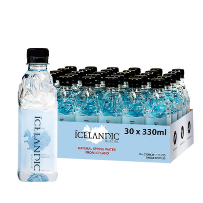 Icelandic Glacial Natural Spring Alkaline Water, 11.16 Fl Oz (30 Count)