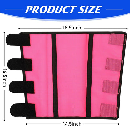 8 Pcs Mesh Fly Boots for Horse Breathable Mesh Horse Boots Protective Horse Leg Wraps Horse Leggings for Preventing Flies and Mosquitoes Bites (Light Pink, Dark Pink)