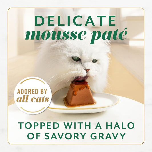 Fancy Feast Gems Pate Cat Food Mousse With Chicken and a Halo of Savory Gravy Cat Food - (Pack of 8) 4 oz. Boxes