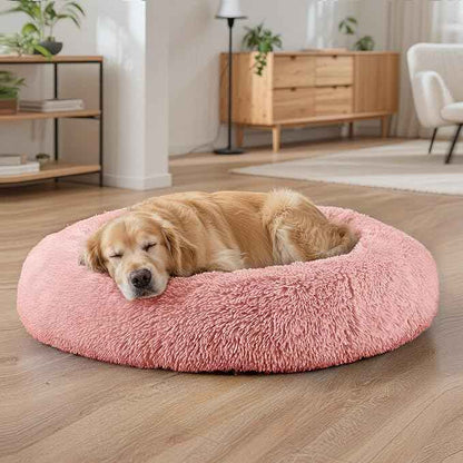 Dog Beds Large Sized Dog and Cats, 32in Pet Beds for Large Pet, Washable Indestructible Extra Large Dog Bed (Pink)