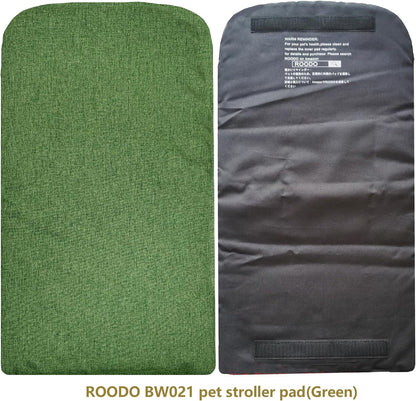 ROODO Pet Stroller Inner Pad for Exclusive Use,Original,Replaceable,Easy to Clean,Set of 3 pc(Green) - Pawvie