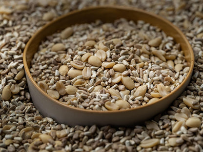 Flying Colors Premium Organic Wild Bird Seed | Pine Plains Original for Outside Feeders | 100% USDA Organic | No Fillers, No Pesticides | Sunflower, Peanut, Safflower | 3 Gallon