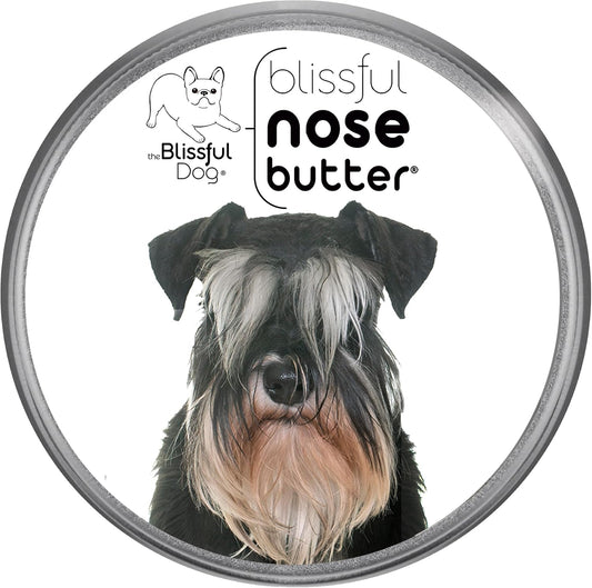 The Blissful Dog Schnauzer Nose Butter for Dry, Cracked Skin, Lick-Safe Dog Nose Balm with Moisturizing Shea Butter, Almond, Olive, and Essential Oils, Pet Supplies, Uncented, 1 oz.