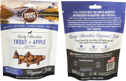 Smart Cookie All Natural Soft Dog Treats - 5 Flavor Variety Pack (5oz Each) - Healthy Dog Treats for Dogs & Puppies with Allergies, Sensitive Stomachs - Chewy, Grain Free, Made in USA