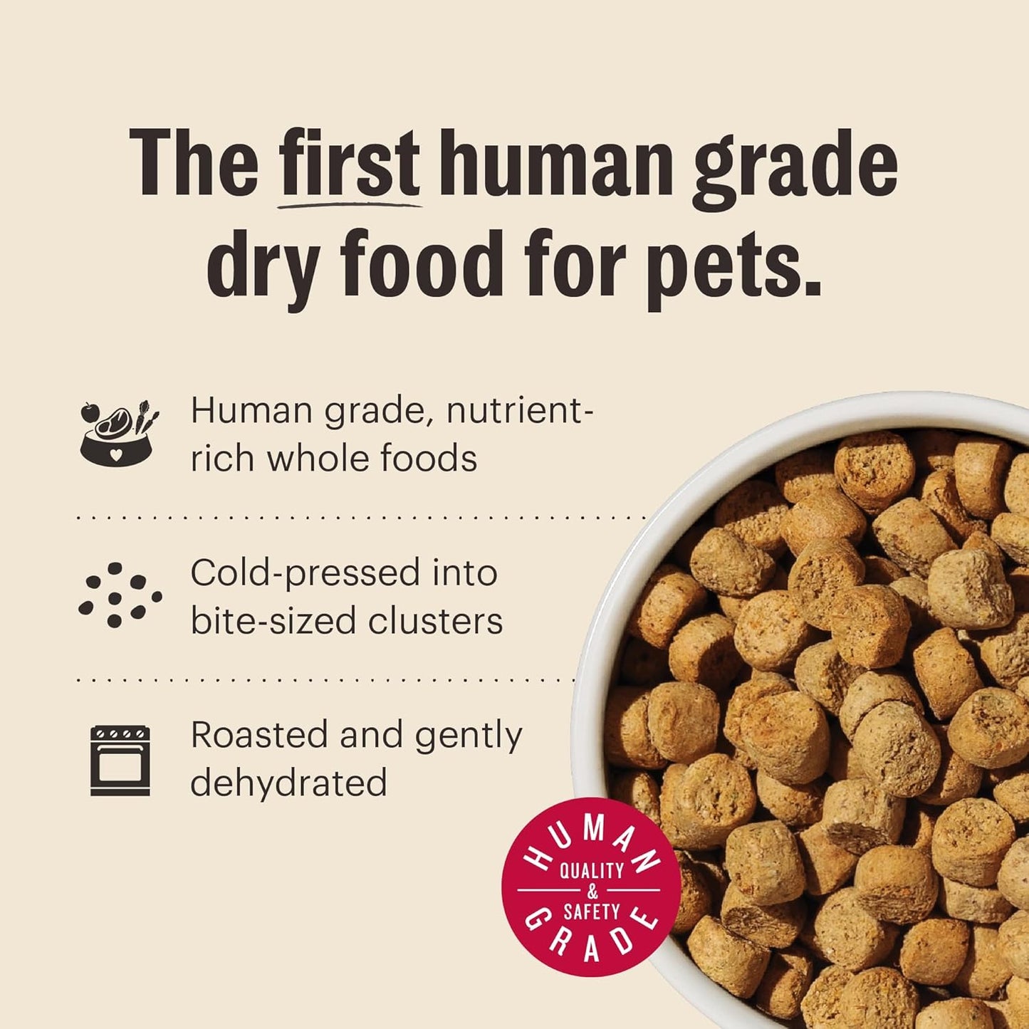 The Honest Kitchen Whole Food Clusters Small Breed Blend Grain Free Dry Dog Food - Chicken, 10 Pound Bag