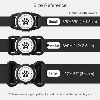 Airtag Dog Collar Holder, Durable & Lightweight Airtag Case, Slide-on Waterproof Protective Air Tag Holder for Dog Collar - for Dogs and Cats (Green, Large)