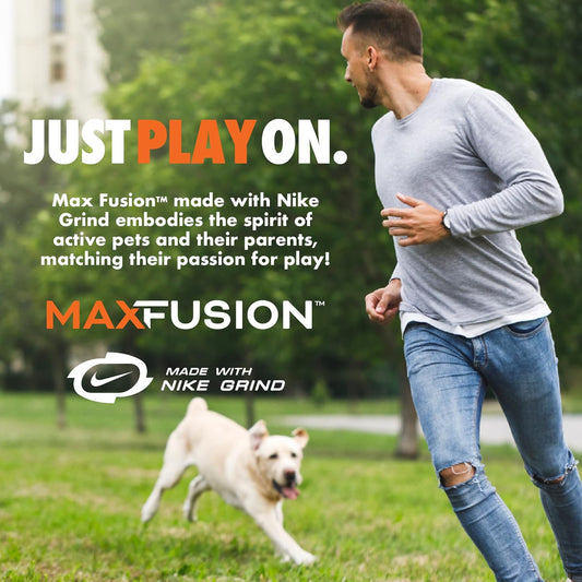 Max Fusion with Nike Grind, Arlee Helix Dog Toy, Chew Toy for Play, Fetch, Tug, M