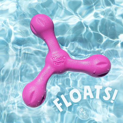 WEST PAW Zogoflex Air Skamp Tug-of-War Stick Dog Chew Toy – Hollow, Squishy Interactive Toy for Dogs, Puppies – for Chewing, Catch, Carry, Fetch, Dishwasher Safe, Latex-Free, 8.5", Dandelion Yellow