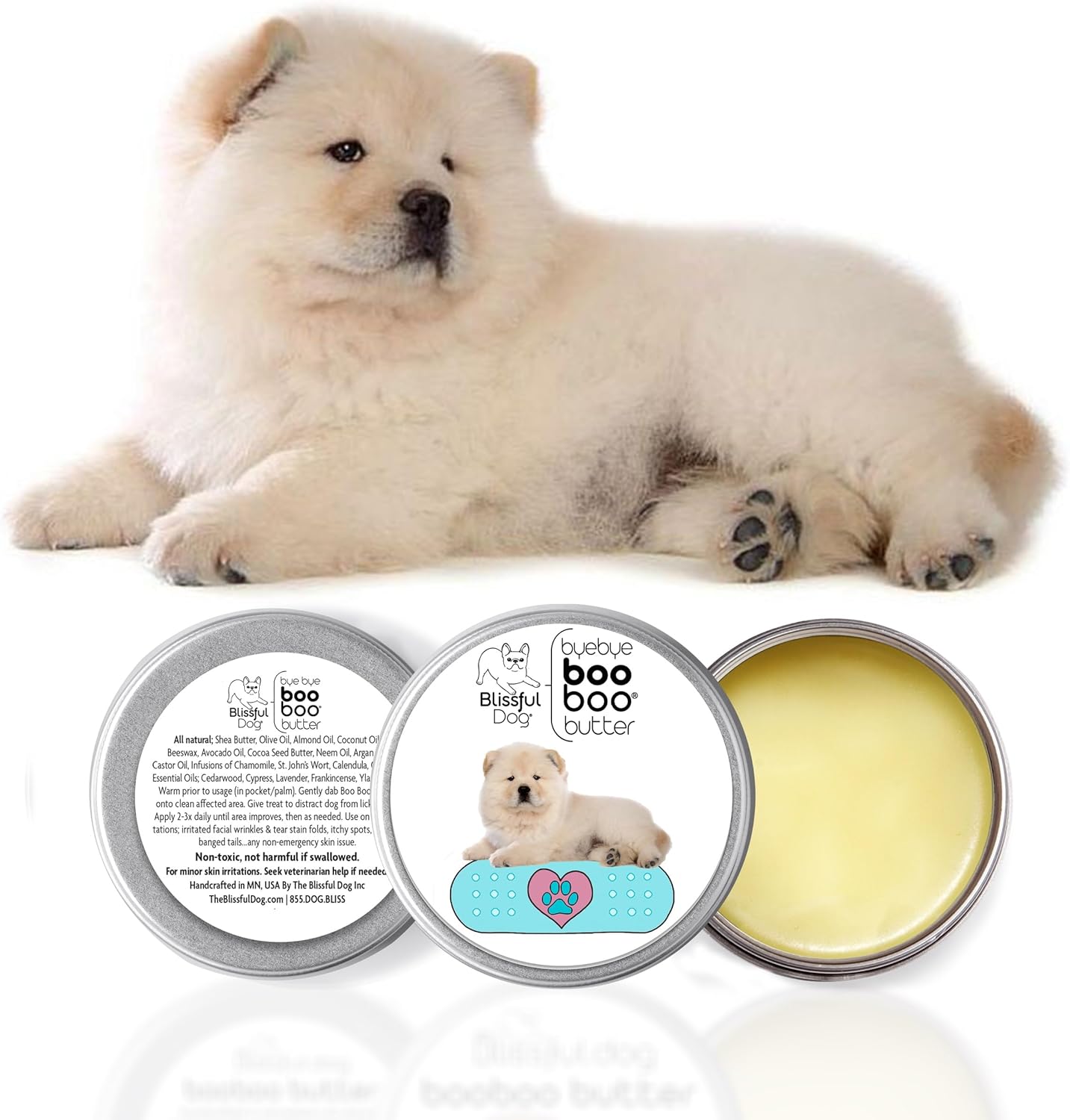 The Blissful Dog 2 oz TIN Chow Booboo Butter