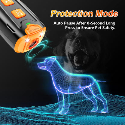 Dog Bark Deterrent Devices, Anti Barking Device for Dogs, 3 Modes Ultrasonic Dog Training Remote Control Effective & Safe Pet Corrector Behavior Portable Indoor Outdoor Uses
