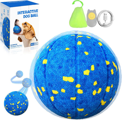 Smart Dog Ball Interactive Dog Toy with Remote Control,Automatic Moving,Bouncing and Rotating 3 Modes,E-TPU Material Aggressive Chewers,IPX7 Waterproof,Rolling Ball for Large Medium Dogs