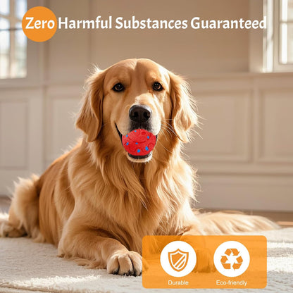 Dog Balls: Interactive Dog Ball, Self-Moving Dog Toy with Auto-Rolling & Bouncing, E-TPU Material, IP54 Waterproof, Motion-Activated, for Small/Medium/Large Dogs (Red)