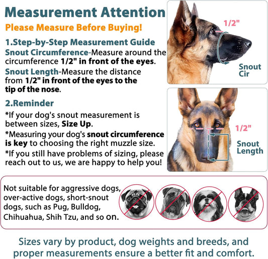 LUCKYPAW Dog Muzzle, Mesh Muzzle for Large Medium Small Dogs, Soft Mouth Guard for Biting Chewing, Breathable Mouth Guard with Adjustable Strap for Training(Brown, L(Snout:9.75"-11"))