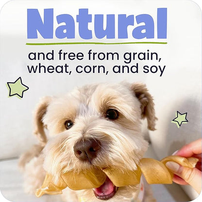 Pawstruck All Natural 11-12" Roasted Collagen Sticks for Dogs – Low Odor & Long-Lasting Bully Stick & Rawhide Alternative, Single Ingredient, Vet Approved – 5 Pack