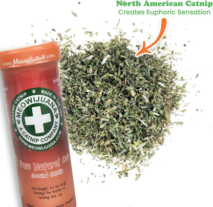 Meowijuana Purrple Passion Cat Nip - Premium Organic Blend of Catnip for Cats & Silvervine, Stimulates Playful Behavior, 26g, Natural Wellness Gift for Cat Lovers